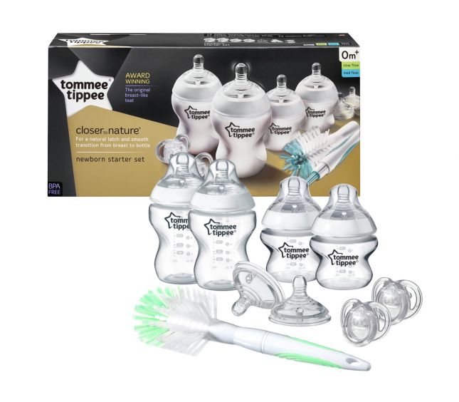 Tommee Tippee Set of baby bottles C2N with brush - mydrxm.com