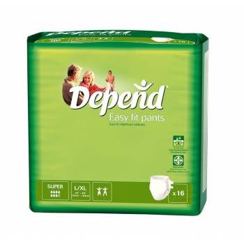 Depend Easy Fit Super L / XL absorbent stretch pants 16 pcs - mydrxm.com