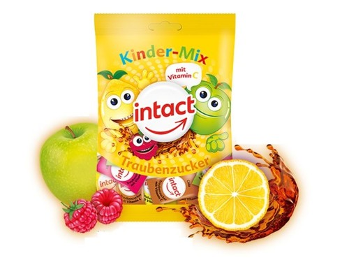 Intact Grape sugar Kinder-mix bag 100 g
