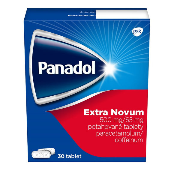 Panadol Extra Novum 500mg / 65mg, 30 tablets