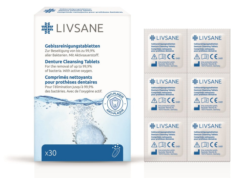 LIVSANE Dentures Cleansing tablets 30 pcs