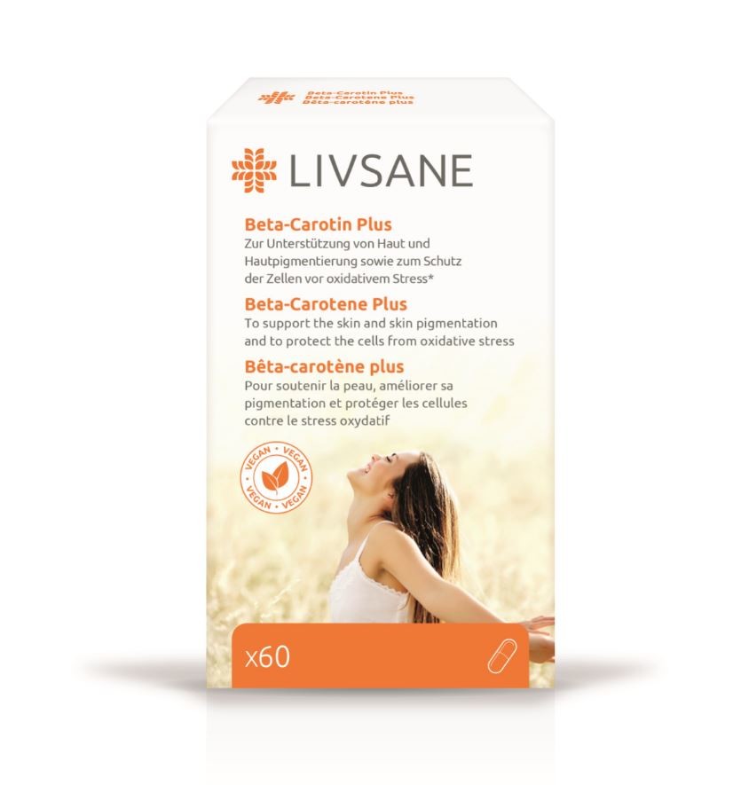 LIVSANE Beta-carotene + Vitamin capsules 60 pcs