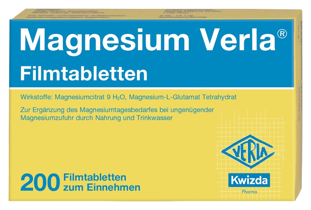 Magnesium Verla 200 tablets