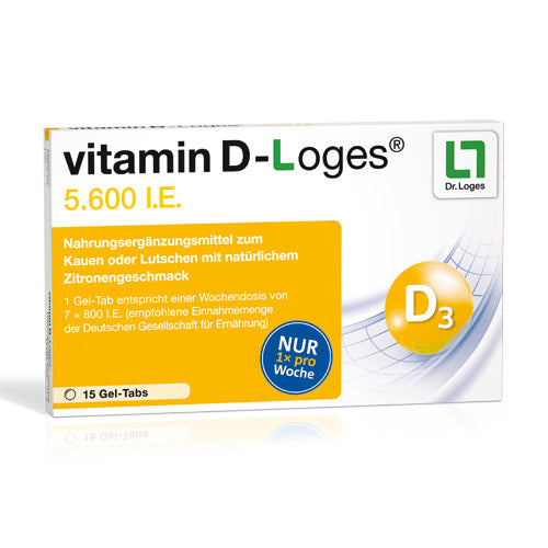 Dr. Loges vitamin D loges 5,600 IU - 15 chewable tablets