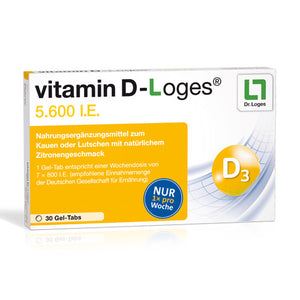Dr. Loges vitamin D loges 5,600 IU - 30 chewable tablets