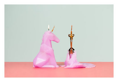 54 Celsius Pyro Pet Lilac Unicorn decorative candle 20.3 cm