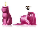54 Celsius Pyro Pet Red Cat decorative candle 17 cm
