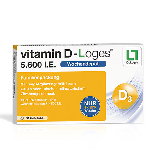 Dr. Loges vitamin D loges 5,600 IU - 60 chewable tablets