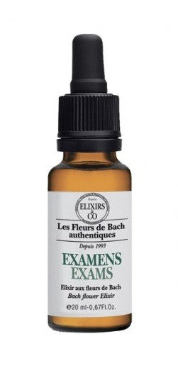 Elixirs de Bach Exams Plants flower essence 20ml