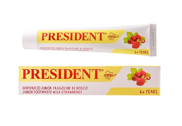 PresiDENT Toothpaste gel children 6+ years Strawberry 50 ml