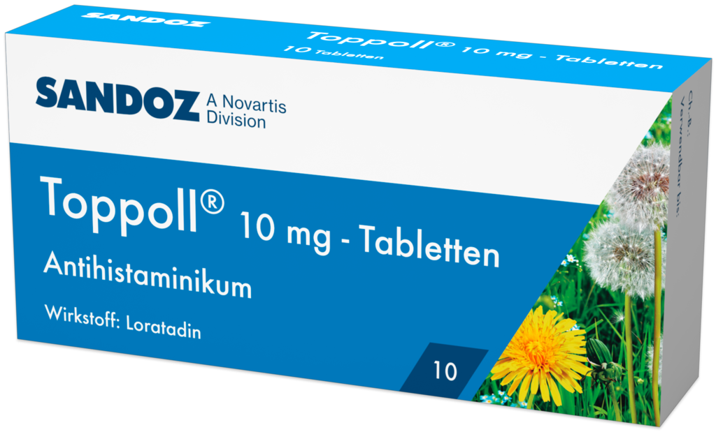 Sandoz Toppoll 10 mg tablets