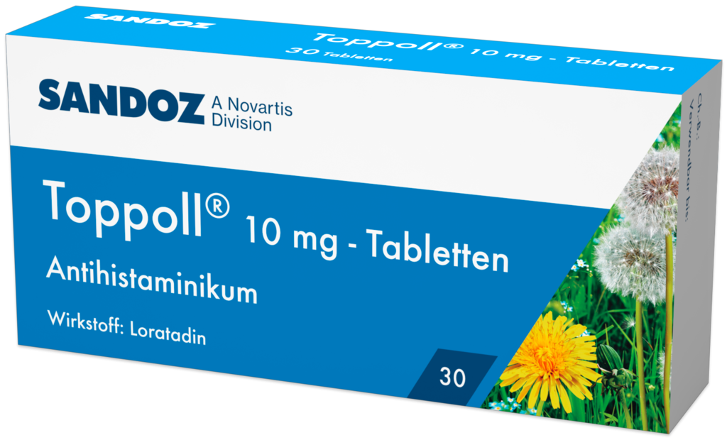 Sandoz Toppoll 10 mg tablets