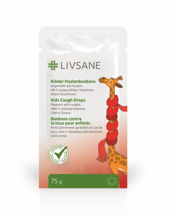 LIVSANE Kids cough drops with vitamins 75g