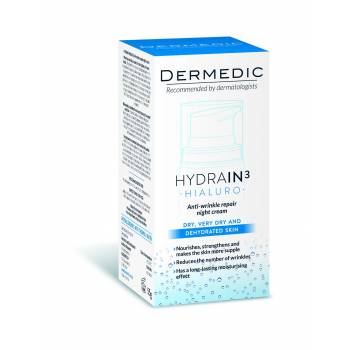 Dermedic Hydrain3 Hialuro Anti-Wrinkle Night Cream 55 ml - mydrxm.com