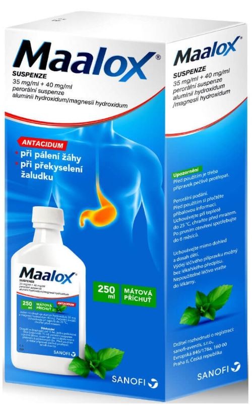 Maalox Oral suspension - 250 ml