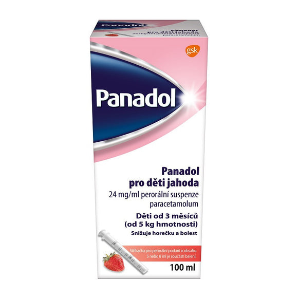 Panadol for children strawberry oral suspension 100 ml