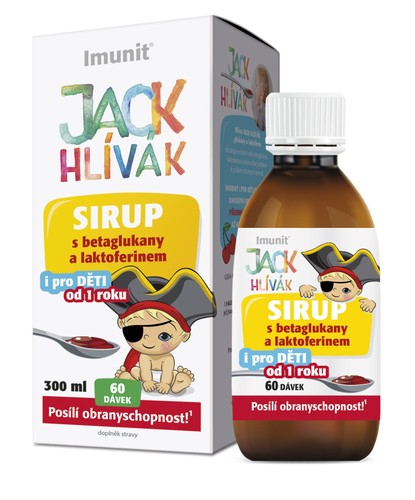 Imunit Jack Oyster Mushroom Syrup with beta-glucans and lactoferrin 300 ml