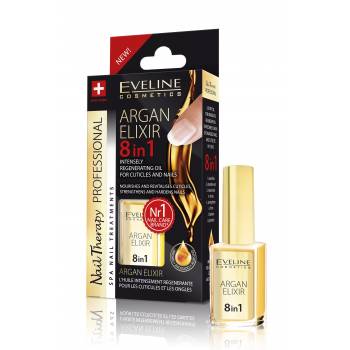 Eveline SPA Argan 8in1 elixir cuticle and nail 12 ml - mydrxm.com