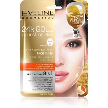 Eveline 24k Gold Nourishing Facial Textile Mask 2 Pc - mydrxm.com