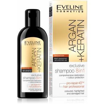 Eveline Argan + Keratin 8in1 shampoo 150 ml - mydrxm.com