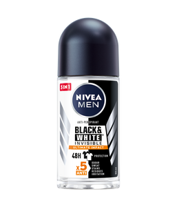 NIVEA MEN antiperspirant roll-on Black & White Ultimate Impact, 50 ml