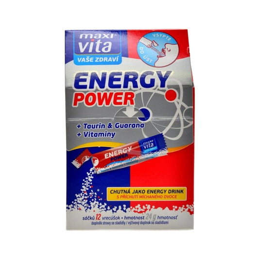 Maxivita Energy Power + Taurine & Guarana + Vitamins, 12 sachets