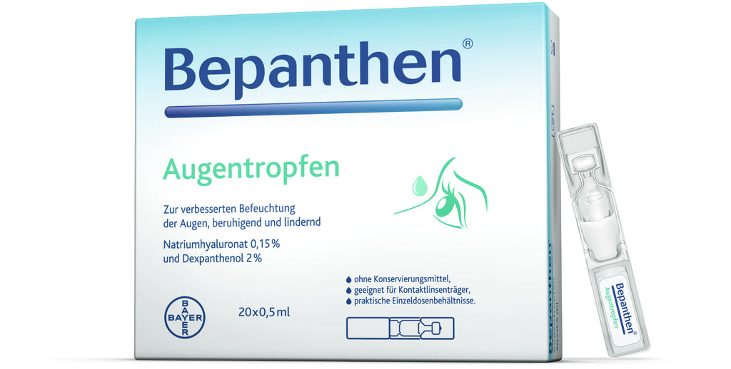 Bepanthen eye drops 40 x 0.5 ml tubes