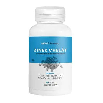 MOVIt Energy Zinc Chelate 15 mg 90 tablets