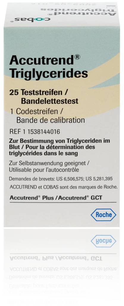 Roche Accutrend Triglycerides 25 test strips