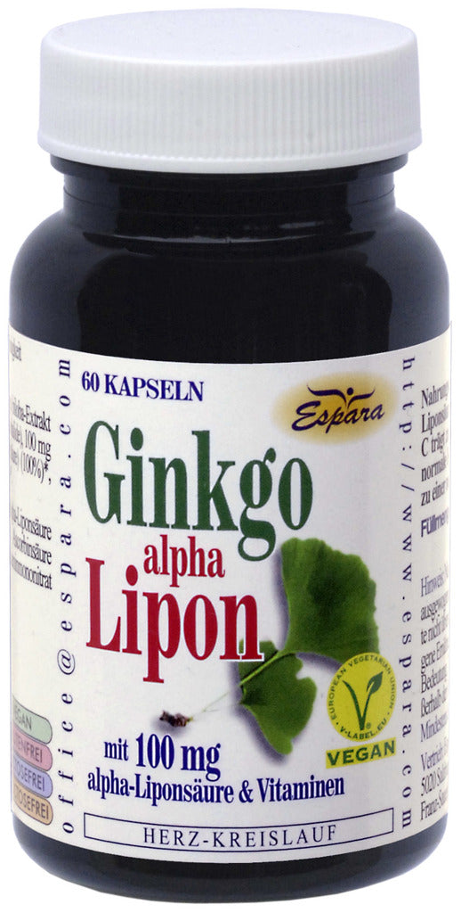 Espara Ginkgo-alpha-Lipon 60 Capsules