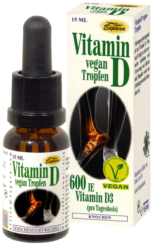 Espara vitamin D vegan drops 15 ml