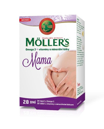 Mollers Mama Omega 3 + vitamins and minerals 28 capsules + 28