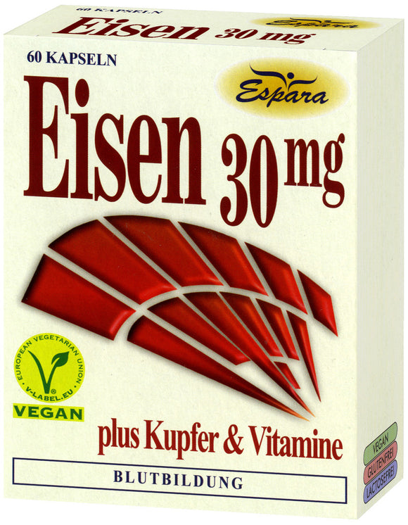 Espara Iron 30 mg 60 Capsules
