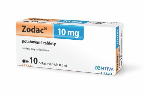 Zodac 10 mg 10 tablets