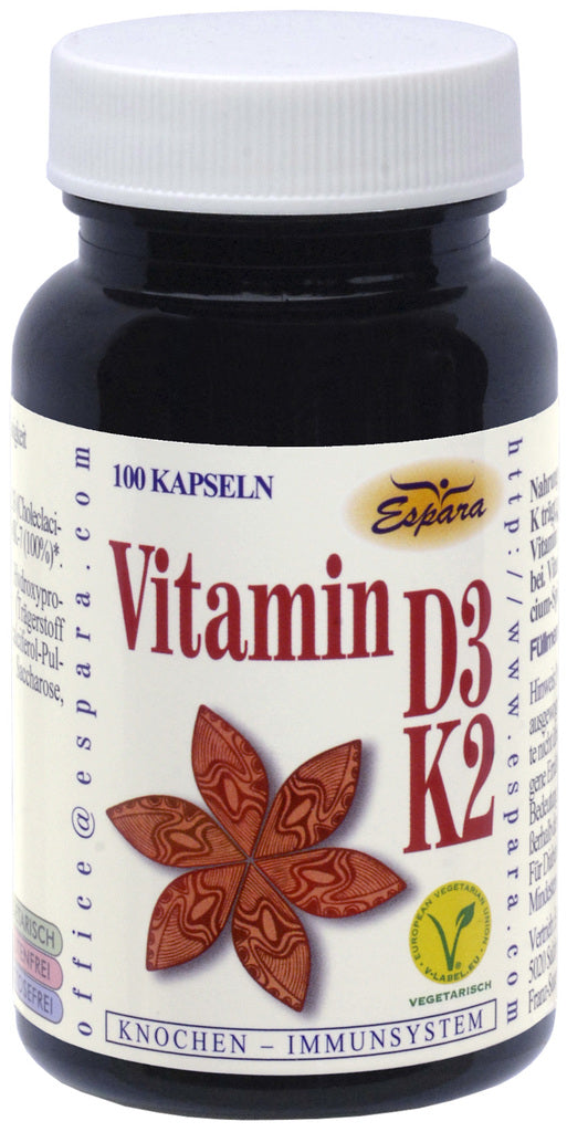 Espara Vitamin D3-K2 - 100 Capsules