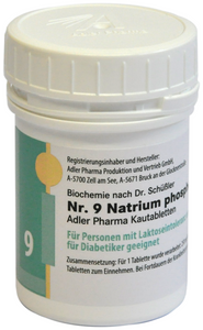 Adler Schuessler No.9 Sodium phosphoricum D6, 100 Chewable Tablets