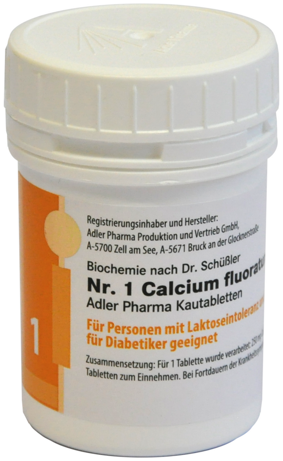 Adler Schuessler No.1 Calcium fluoratum D12, 100 Chewable Tablets