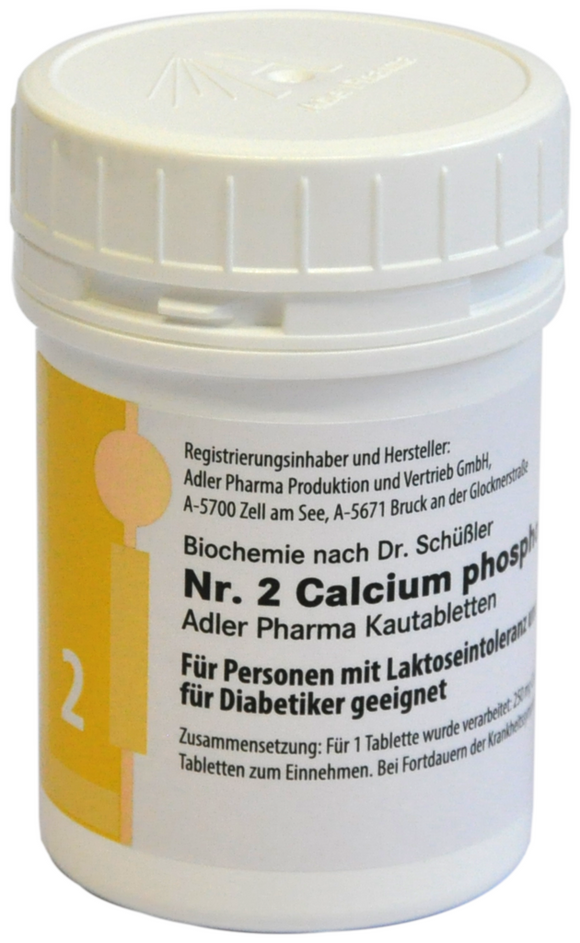 Adler Schuessler No.2 Calcium phosphoricum D6, 100 Chewable Tablets