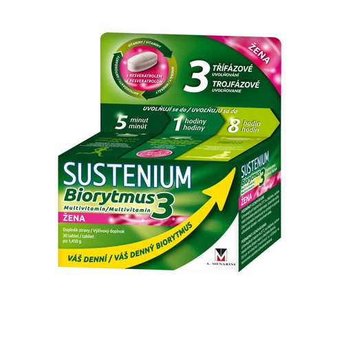 Sustenium Biorhythm 3 multivitamin For WOMEN 30 tablets