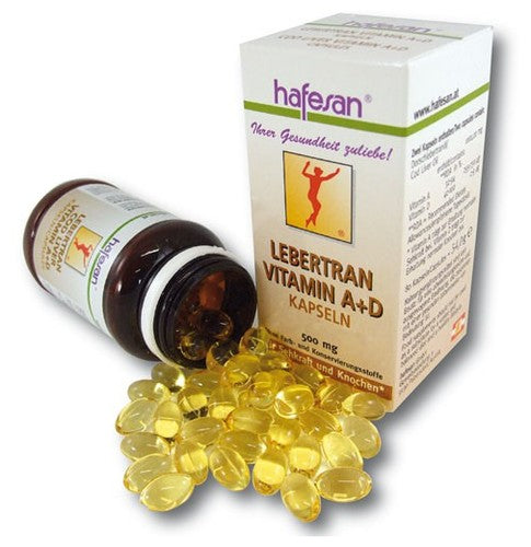 Hafesan cod liver oil - vitamin A+D 500 mg 80 capsules