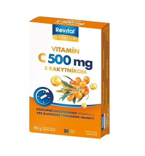 Revital Vitamin C 500 mg with sea buckthorn 30 capsules