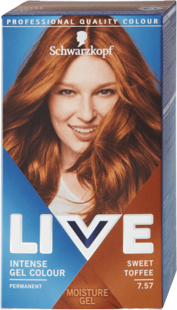 Schwarzkopf LIVE hair color Sweet Toffee 7.57