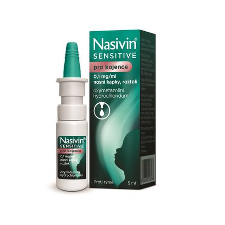 Nasivin 0.01% nasal drops 5 ml for children under 1 year of age