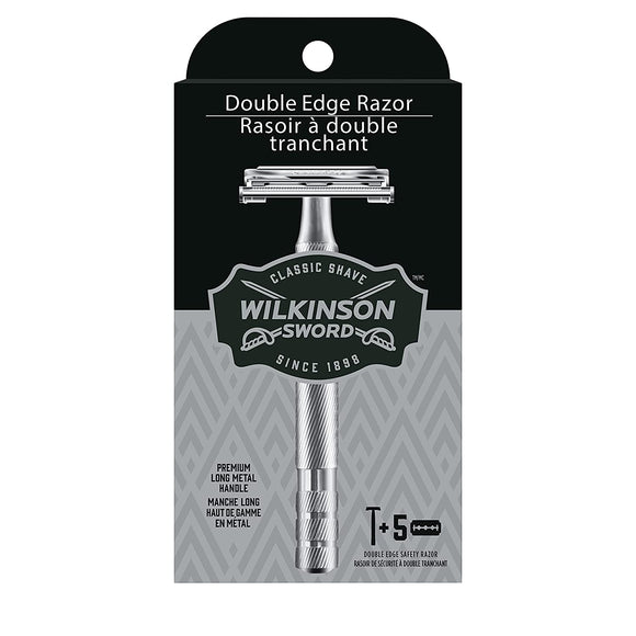 Wilkinson Sword Edge Vintage razor + classic spare blades, 1 pc