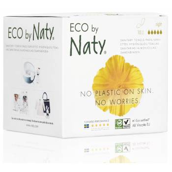 ECO by Naty women's night pads pantie liners 10 pcs - mydrxm.com