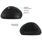 Connect IT CMO-2600-BK ergonomic vertical mouse for women