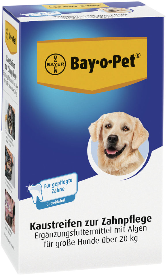 Bayer Bay-o-Pet chew strips with seaweed for large dogs over 20 kg - 140 gr