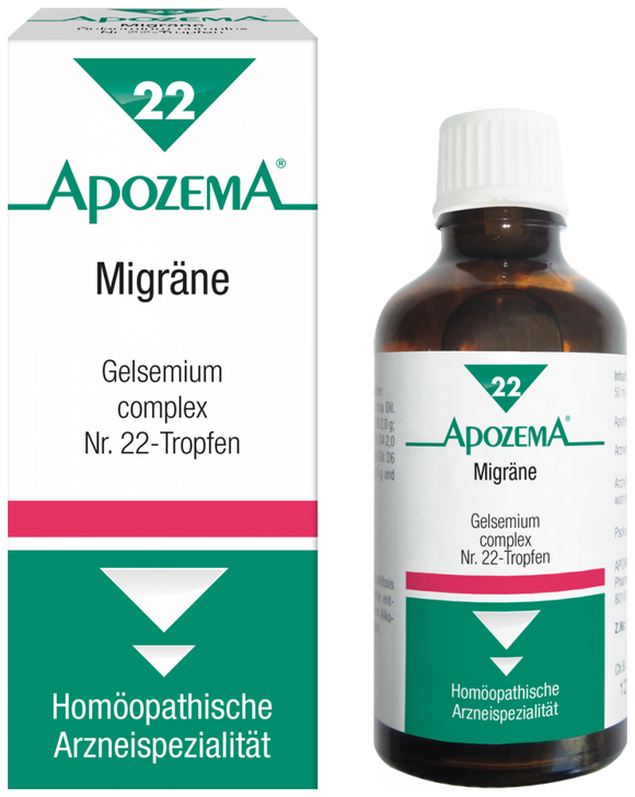 Apozema Migraine Drops No. 22 - 50 ml