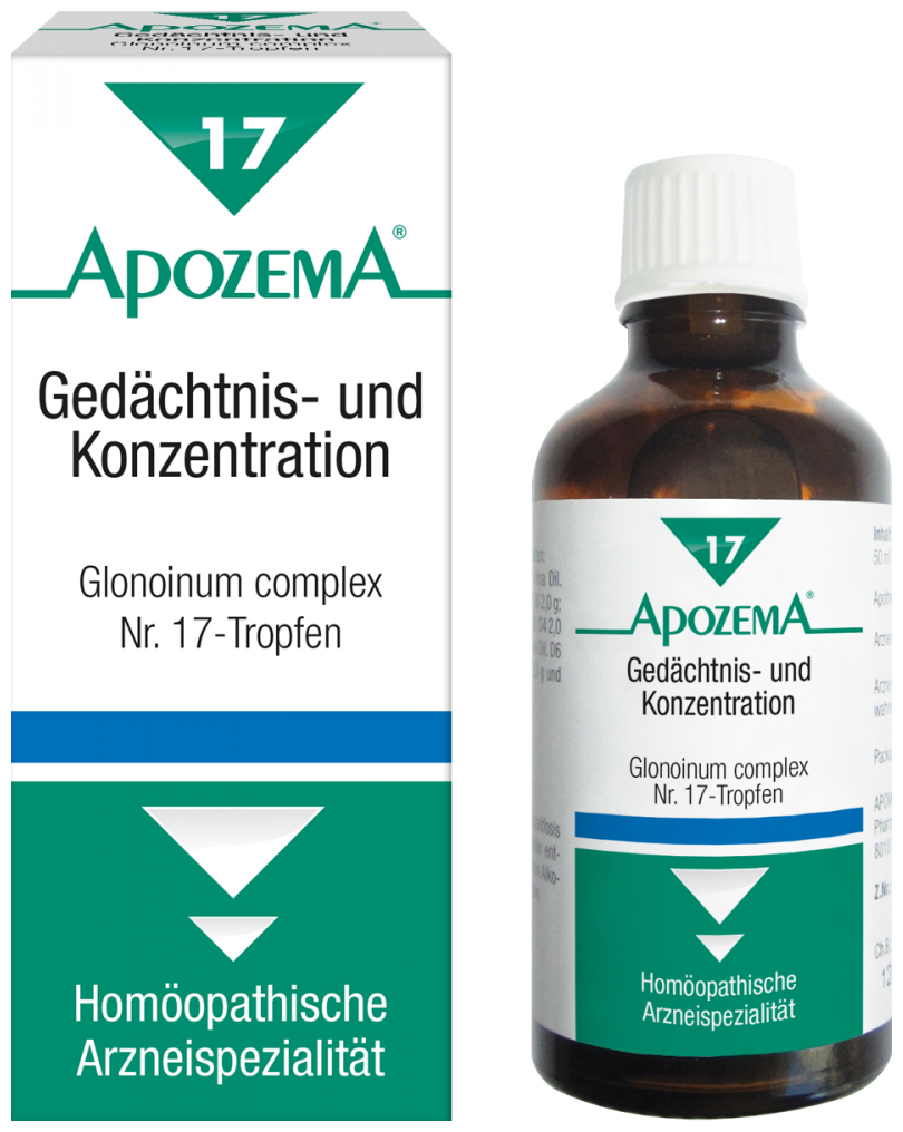 Apozema Memory and Concentration Drops No. 17 - 50 ml