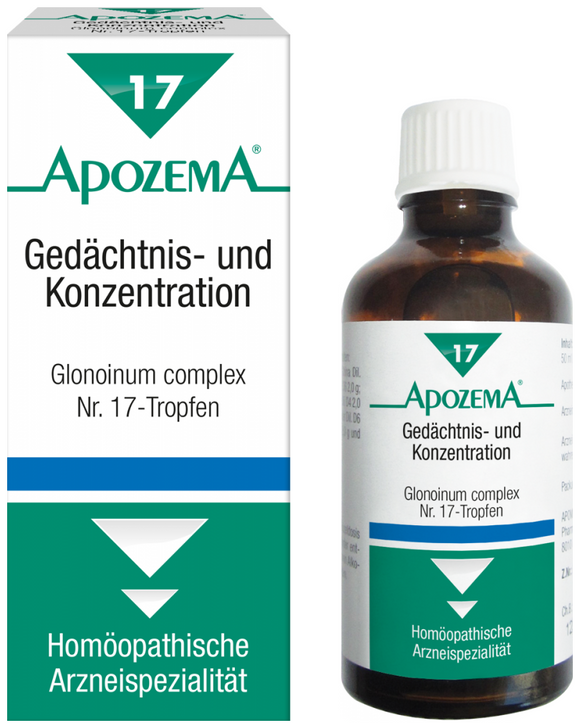Apozema Memory and Concentration Drops No. 17 - 50 ml